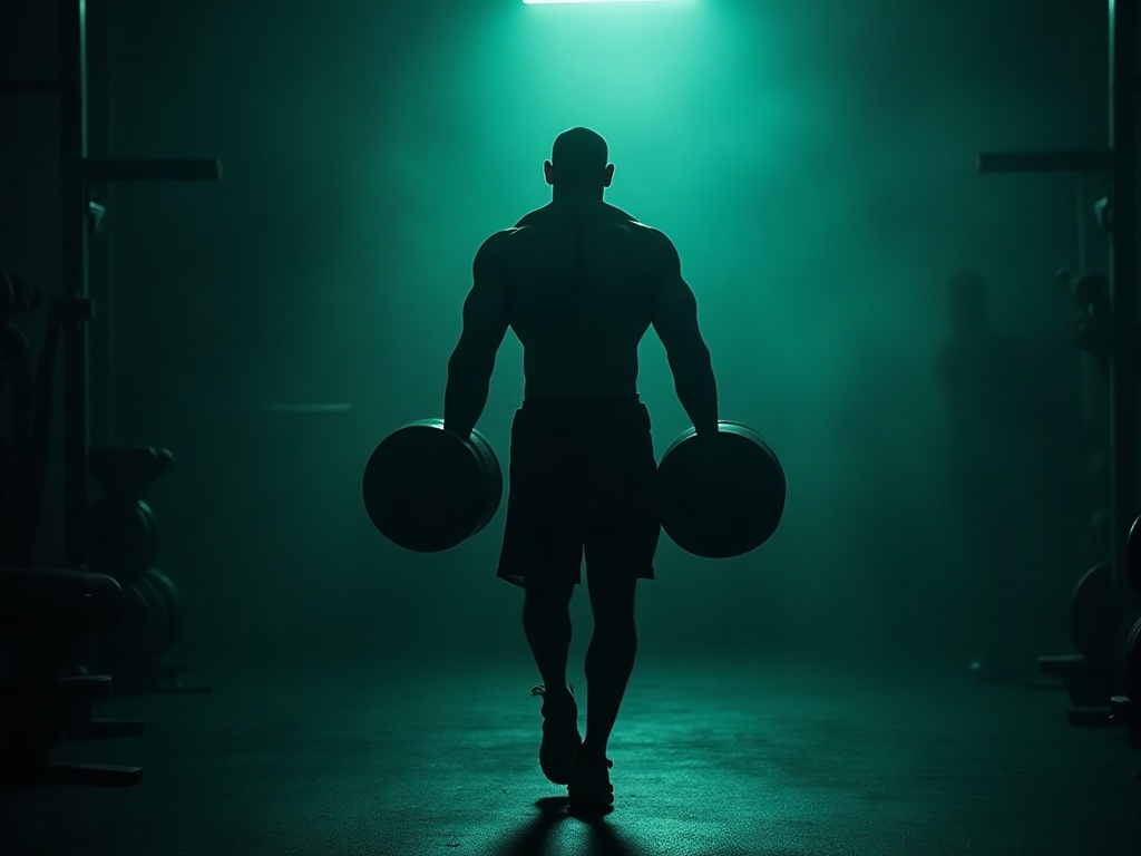 Athlete performing a heavy farmer's carry